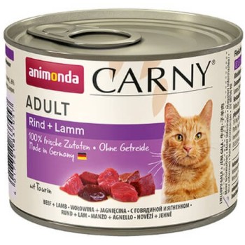 Animonda Carny Adult κονσέρβα με Βοδινό & Αρνί των 200gr και 400gr Animonda Carny Adult κονσέρβα με Βοδινό & Αρνί των 200gr και 400gr