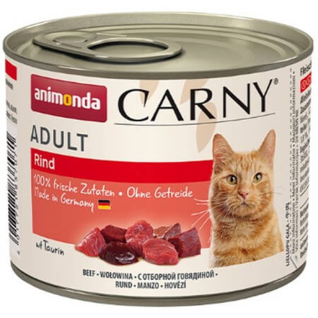 Animonda Carny κονσέρβα με Βοδινό των 200gr, 400gr, και 800gr Animonda Carny κονσέρβα με Βοδινό των 200gr, 400gr, και 800gr