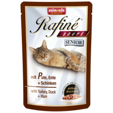Animonda R.Soup γάτας Senior με γαλοπούλα,πάπια & ζαμπόν 100gr