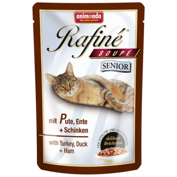 Animonda R.Soup γάτας Senior με γαλοπούλα,πάπια & ζαμπόν 100gr Animonda R.Soup γάτας Senior με γαλοπούλα,πάπια & ζαμπόν 100gr