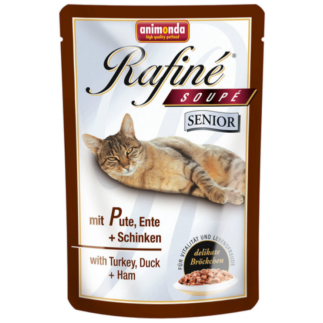 Animonda R.Soup γάτας Senior με γαλοπούλα,πάπια & ζαμπόν 100gr Animonda R.Soup γάτας Senior με γαλοπούλα,πάπια & ζαμπόν 100gr