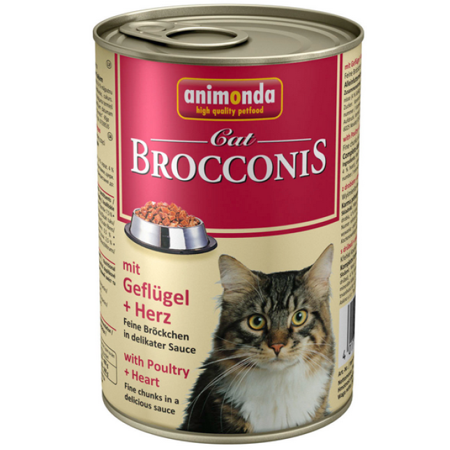 Animonda Broc. γάτας πουλερικά & καρδιά 400gr