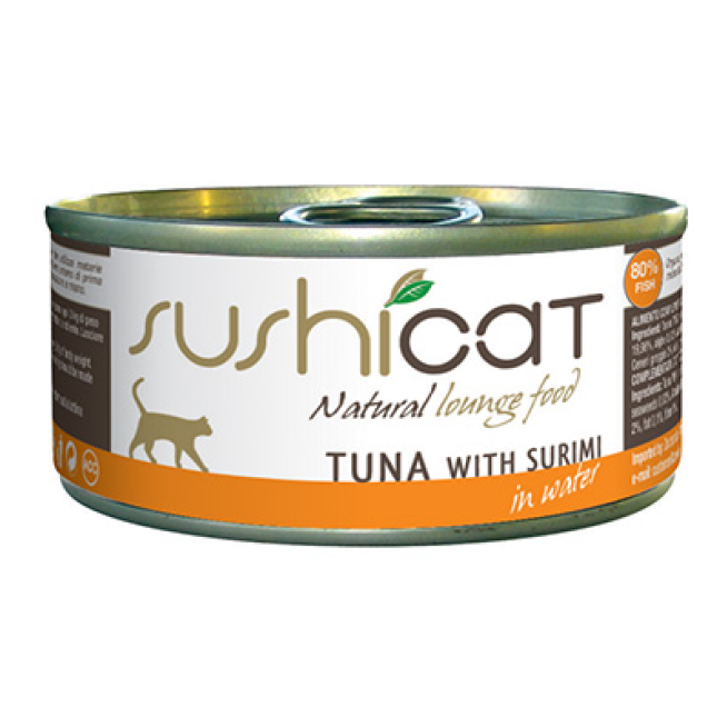 Nova f. sushicat τόνος & σουρίμι σε νερό 70gr Nova f. sushicat τόνος & σουρίμι σε νερό 70gr