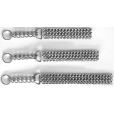 Πνίχτης χρωμίου τριπλής αλυσίδας 50cm x 3,0mm Πνίχτης χρωμίου τριπλής αλυσίδας 50cm x 3,0mm