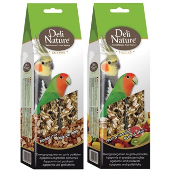 Deli Nature νόστιμο και υγιεινό snack, γεμάτο θρεπτικά συστατικά για μεσαίους παπαγάλους Deli Nature νόστιμο και υγιεινό snack, γεμάτο θρεπτικά συστατικά για μεσαίους παπαγάλους