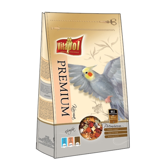 Vitapol premium τροφή για κοκατιλ 1kg Vitapol premium τροφή για κοκατιλ 1kg