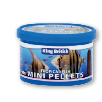 ΜΙΝΙ PELLETS ΓΙΑ ΤΡΟΠΙΚΑ ΨΑΡΙΑ 45gr/76ml ΜΙΝΙ PELLETS ΓΙΑ ΤΡΟΠΙΚΑ ΨΑΡΙΑ 45gr/76ml