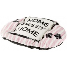 Ferplast μαξιλάρι relax Fashion Collection pink home διπλής όψης από συνθετικό ύφασμα και γούνα