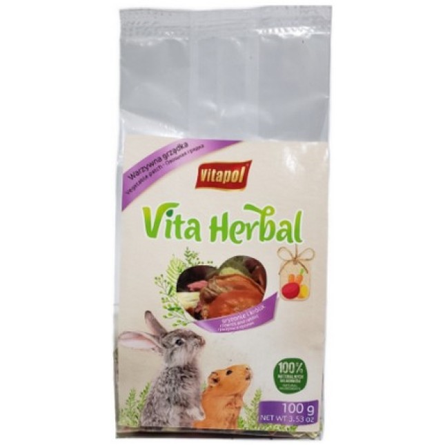 Vitapol λιχουδιές με λαχανικά για τρωκτικά 100gr Vitapol λιχουδιές με λαχανικά για τρωκτικά 100gr