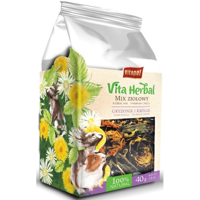 Vitapol λιχουδιές με βότανα για τρωκτικά 40gr