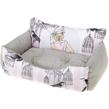 Ferplast Royal home Rabbit μικρό παραγεμισμένο κρεβάτι για γάτες και σκύλους