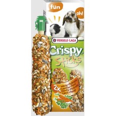 Versele-Laga Crispy Στικς για Κουνέλια/Ινδικά Χοιρίδια με Καρότο & Μαϊντανό 2x55gr Versele-Laga Crispy Στικς για Κουνέλια/Ινδικά Χοιρίδια με Καρότο & Μαϊντανό 2x55gr