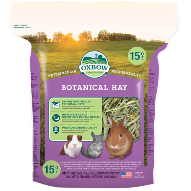 Oxbow χόρτο για τρωκτικά botanical hay 425gr Oxbow χόρτο για τρωκτικά botanical hay 425gr