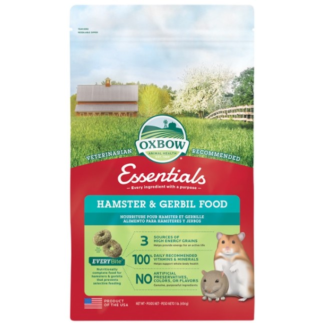 Oxbow πλήρη τροφή Hamster/Gerbil 454gr Oxbow πλήρη τροφή Hamster/Gerbil 454gr