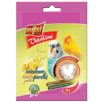 Vitapol συμπλήρωμα με μέλι για παπαγαλάκια 20gr Vitapol συμπλήρωμα με μέλι για παπαγαλάκια 20gr