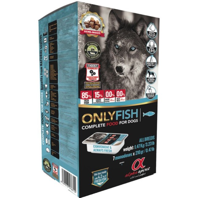 Α-Spirit Multi Only fish complete dog 9,5kg 45μερίδες
