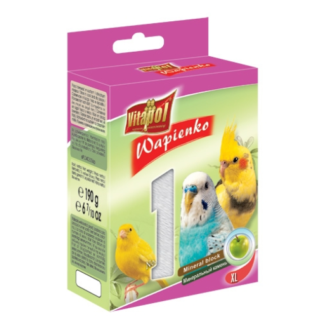 Vitapol πέτρα πουλιών xl με γεύση μήλο 190gr Vitapol πέτρα πουλιών xl με γεύση μήλο 190gr