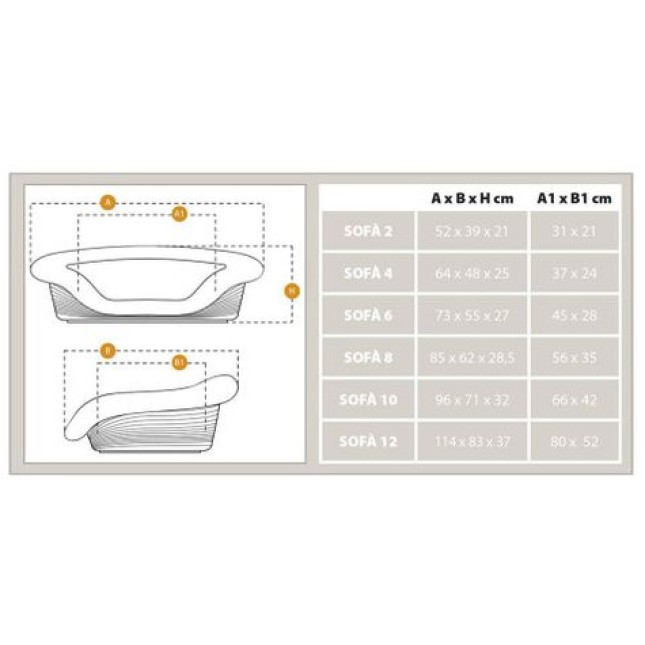 Ferplast κρεβάτι sofa prestige 6 Ferplast κρεβάτι sofa prestige 6