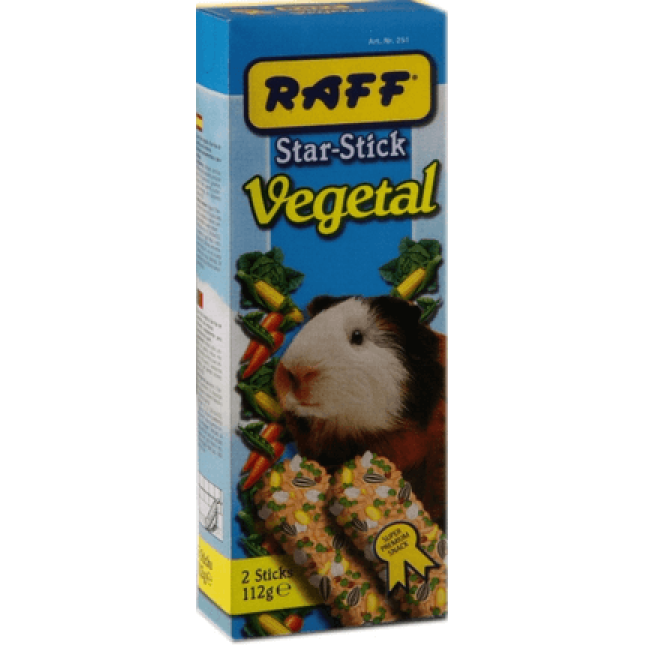 Raff stick star vegetal για ινδικά χοιρίδια με λαχανικά Raff stick star vegetal για ινδικά χοιρίδια με λαχανικά