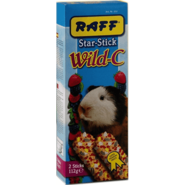 Raff στικ star cavie wild για ινδικά χοιρίδια με άγρια φρούτα Raff στικ star cavie wild για ινδικά χοιρίδια με άγρια φρούτα