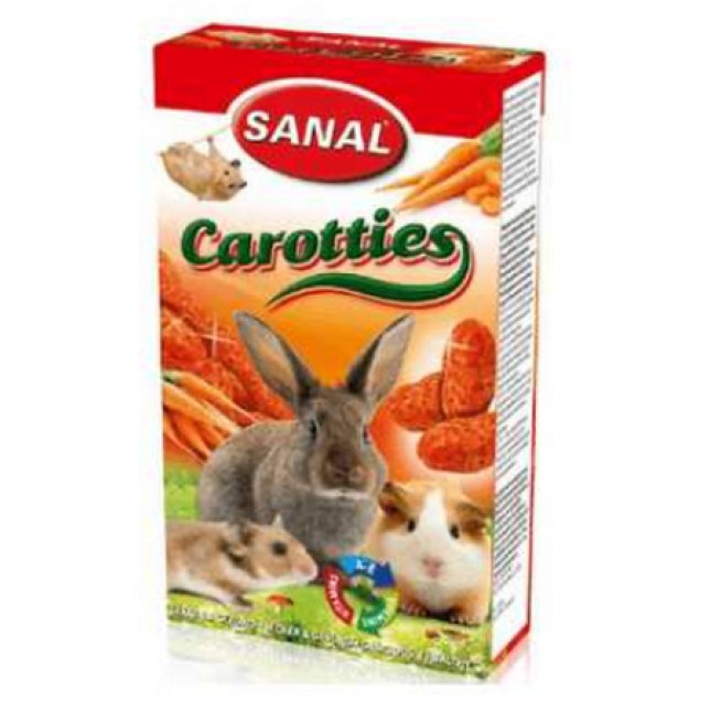Sanal λιχουδιές με καρότο για κουνέλια, ινδικά χοιρίδια, χάμστερ και άλλα τρωκτικά
