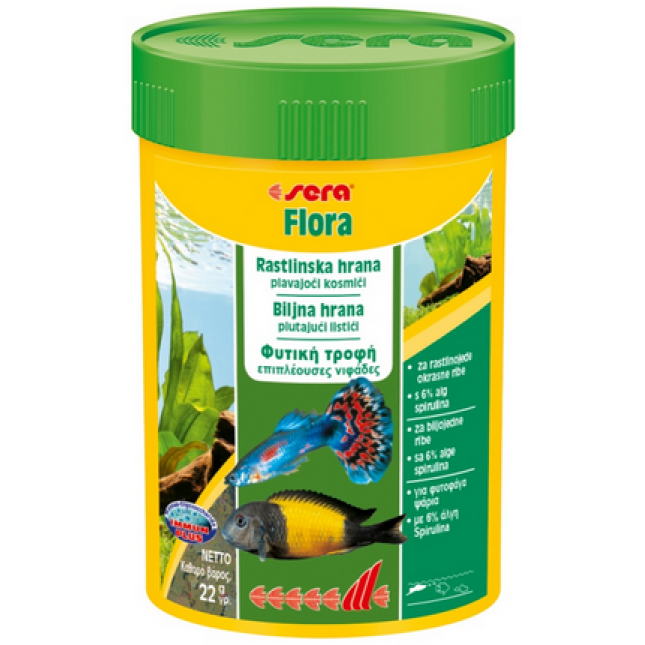 Sera Flora,για όλα τα φυτοφάγα ψάρια που τρέφονται στην επιφάνεια