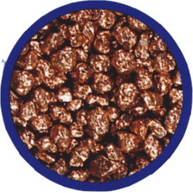 Χαλίκι ενυδρείου copper καφέ 2-3mm 5kg