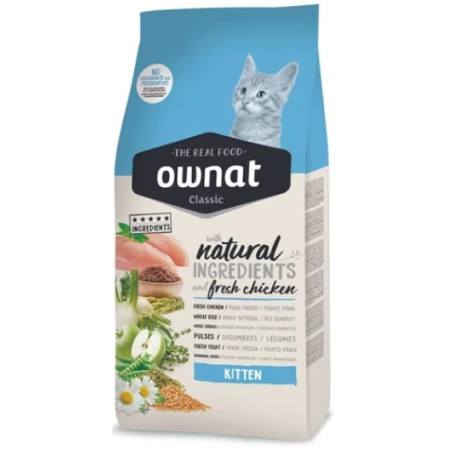 Ownat τροφή για γατάκια 4 έως 12 μηνών 1.5 kg
