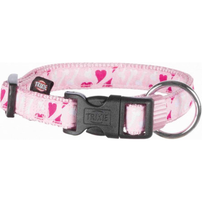 Trixie περιλαίμιο hearts 40-65cm/25mm ροζ Trixie περιλαίμιο hearts 40-65cm/25mm ροζ