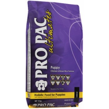 Pro Pac ultimates puppy κοτόπουλο & καστανό ρύζι 12kg