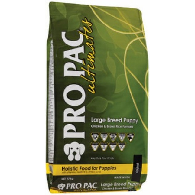 Pro Pac ultimates lg breed puppy chicken & brown rice 12kg Pro Pac ultimates lg breed puppy chicken & brown rice 12kg