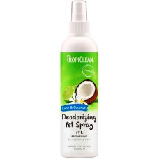 TropiClean κολώνια lime & καρύδα deodorizing spray 236ml