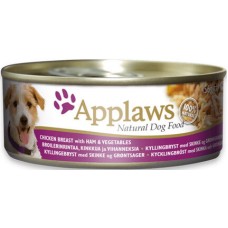 Applaws κονσέρβα dog κοτόπουλο-ζαμπόν 156γρ