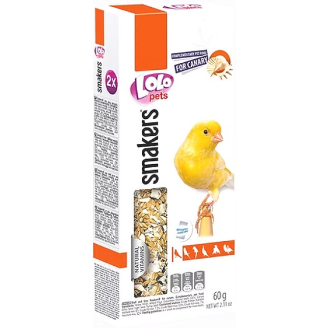 Lolo pets Smakers για Καναρίνια κελύφη στρειδιών & Lime Lolo pets Smakers για Καναρίνια κελύφη στρειδιών & Lime
