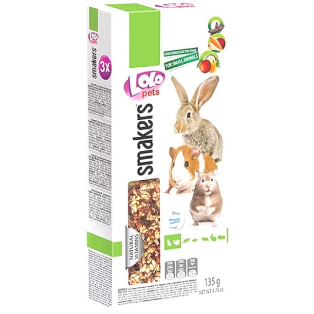 Lolo pets Smakers Τρωκτικών Mix1 3in1 Lolo pets Smakers Τρωκτικών Mix1 3in1