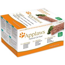 Applaws πάτε cat ποικιλία πορτοκαλί γαλοπούλα-βοδινό-ψάρι 7x100γρ Applaws πάτε cat ποικιλία πορτοκαλί γαλοπούλα-βοδινό-ψάρι 7x100γρ