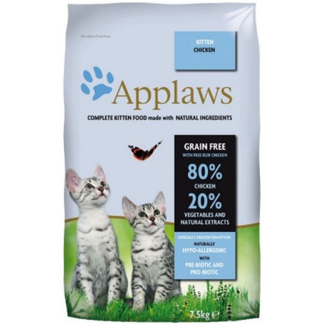 Applaws ξηρή για γατάκια κοτόπουλο 7.5kg