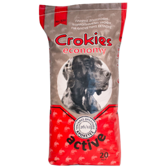 nutripet σκυλοτροφή crokies 320 economy active 26/12 20kg nutripet σκυλοτροφή crokies 320 economy active 26/12 20kg