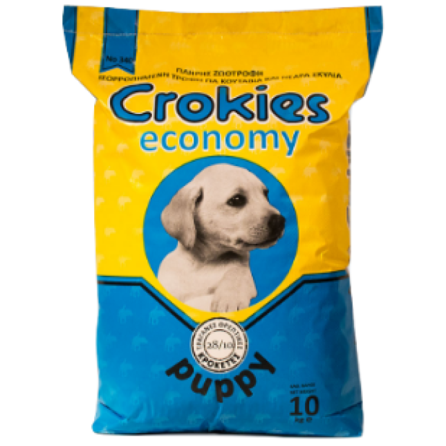 nutripet σκυλοτροφή crokies 340 economy puppy 28/10 10kg