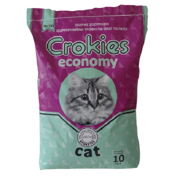 nutripet's γατοτροφή crokies 330 economy cat 26/10 10kg nutripet's γατοτροφή crokies 330 economy cat 26/10 10kg