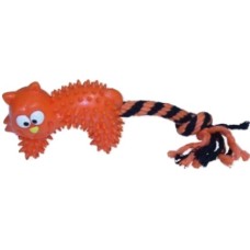 Croci Cotton bone w/rubber tpr scary cat 25cm