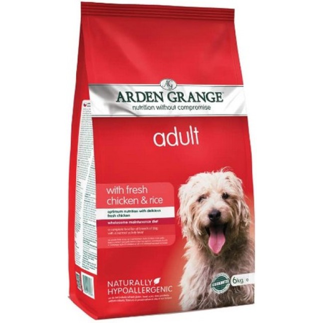 Arden Grange για ενήλικα σκυλιά με κοτόπουλο & ρύζι 6kg Arden Grange για ενήλικα σκυλιά με κοτόπουλο & ρύζι 6kg