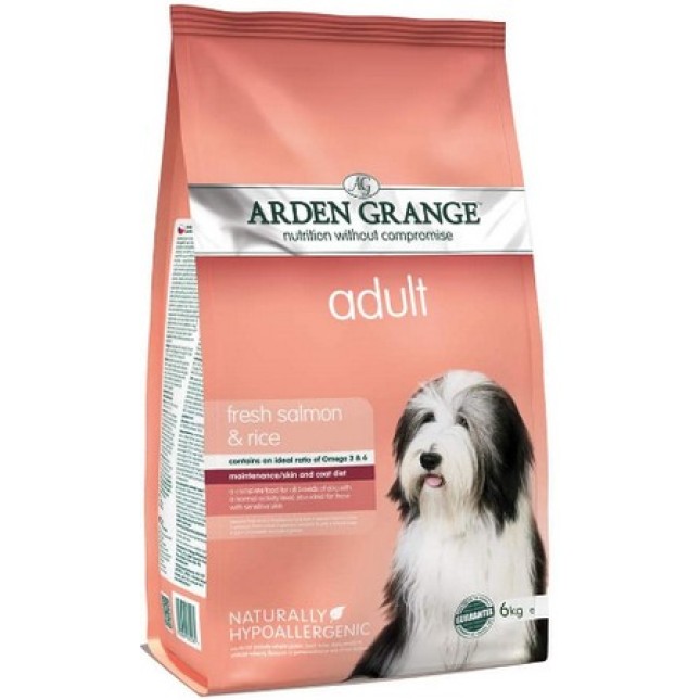 Arden Grange για ενήλικα σκυλιά με σολομός & ρύζι 6kg Arden Grange για ενήλικα σκυλιά με σολομός & ρύζι 6kg
