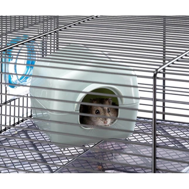 Ferplast favola μαύρο κλουβί για χάμστερ και ποντίκια , με πλαστική βάση 60x36,5x30cm