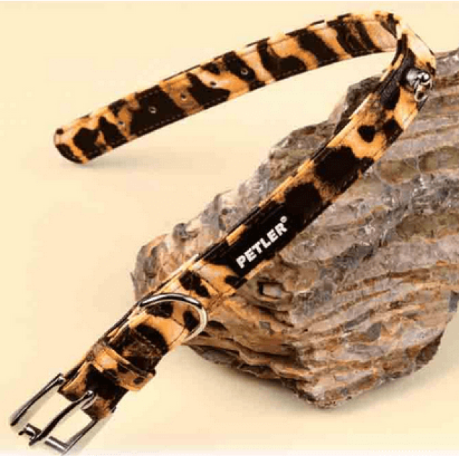 Petler περιλαίμιο PU κίτρινο Leopard x-small Petler περιλαίμιο PU κίτρινο Leopard x-small