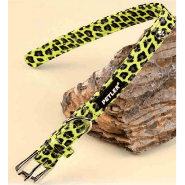 Petler περιλαίμιο PU πράσινο Leopard Petler περιλαίμιο PU πράσινο Leopard