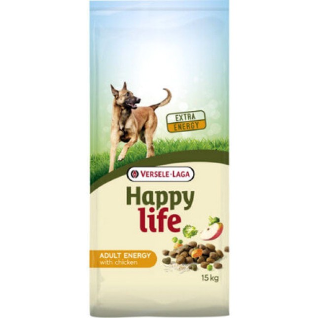 Versele-Laga Happy life Adult Energy πλήρης τροφή πλούσια σε ενέργεια με κοτόπουλο