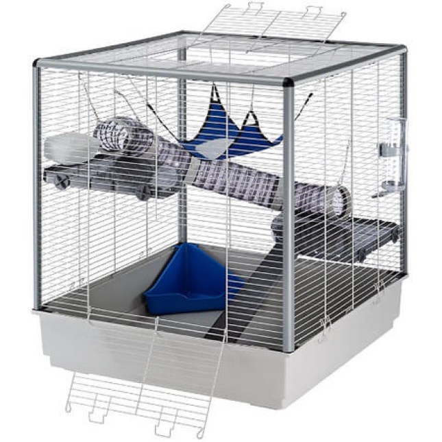 Ferplast κλουβί furet xl γκρι για κουνάβια 80x75x86,5cm Ferplast κλουβί furet xl γκρι για κουνάβια 80x75x86,5cm