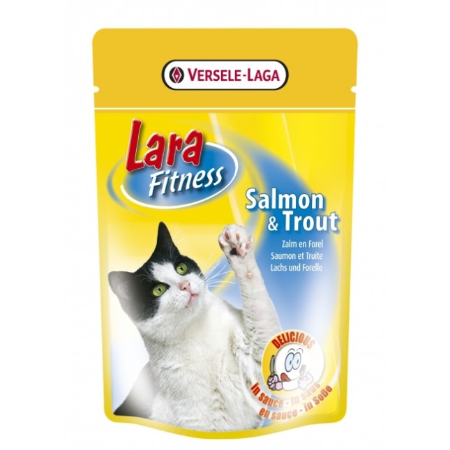 Versele Laga Lara Fitness Pouch 100gr Salmon & Trout - Φακελάκι γάτας με γεύση σολομός και πέστροφα