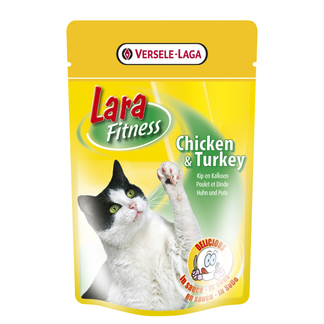 Versele Laga Lara Fitness Pouch 100gr Chicken & Turkey - Φακελάκι γάτας με γεύση κοτόπουλο γαλοπούλα